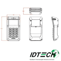 Terminal Bluetooth BTPay pour lecture paiement par piste Magnetique -  puce contact et code PIN