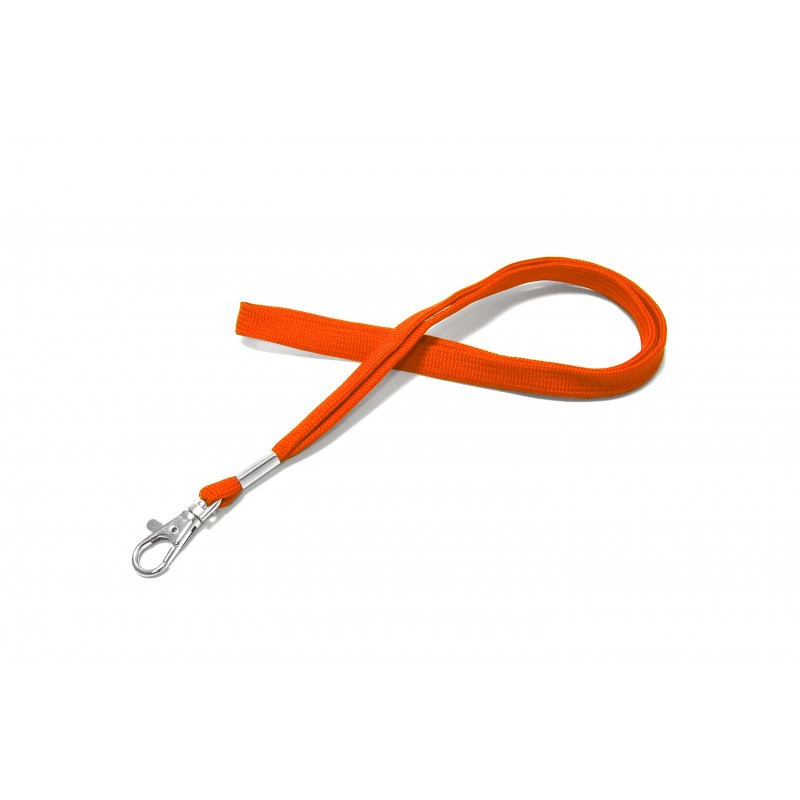 CUMF10-5 - Cordon tour de cou orange mousqueton fermoir – Cardalis CUMF10-5 - Cordon tour de cou orange mousqueton fermoir – Cardalis