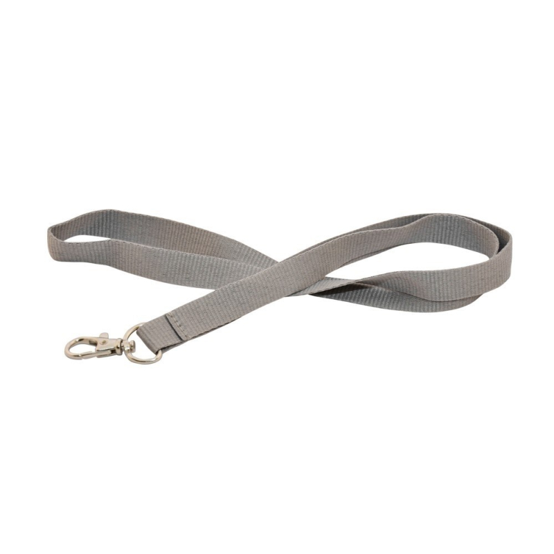 CUM15-PR7 - Cordons tour de cou Premium 15mm, gris - Cardalis CUM15-PR7 - Cordons tour de cou Premium 15mm, gris - Cardalis