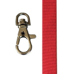 CUM15-PR61 - Cordons tour de cou Premium 15mm, rouge carmin