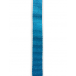 CUM15-PR32 - Cordon tour de cou -  mousqueton fermoir -  bleu céruléen