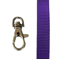 CUM15-PR2 - Cordons tour de cou Premium 15mm, violet - Cardalis