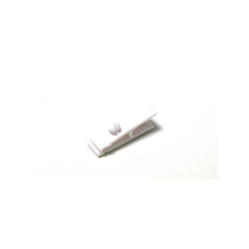 ATT001-8 - Clip plastique blanc pour badges - Cardalis