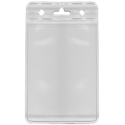 Protège-badge Souple Double Transparent - Accessoire Idéal pour Badge