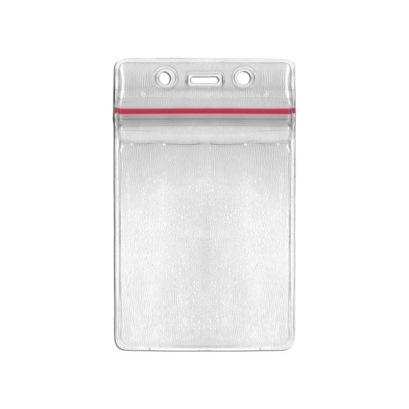 Porte badge souple hermétique transparent vertical - Cardalis Porte badge souple hermétique transparent vertical - Cardalis
