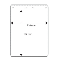 Porte-badge souple format XXL vertical -  haute qualité - Cardalis