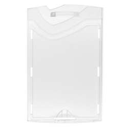 Porte-badge rigide vertical pour cartes PVC 86x54 mm - Cardalis
