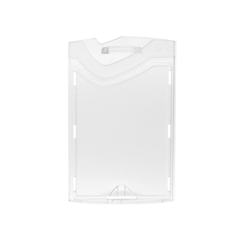 Porte-badge rigide vertical pour cartes PVC 86x54 mm - Cardalis Porte-badge rigide vertical pour cartes PVC 86x54 mm - Cardalis