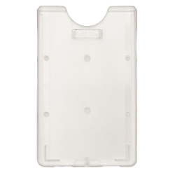 PBR2002-V0 - Porte-badge vertical polycarbonate -  dépoli - Cardalis