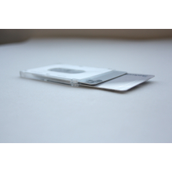 Porte-badge rigide horizontal pour 2 cartes 86x54mm, lot de 100
