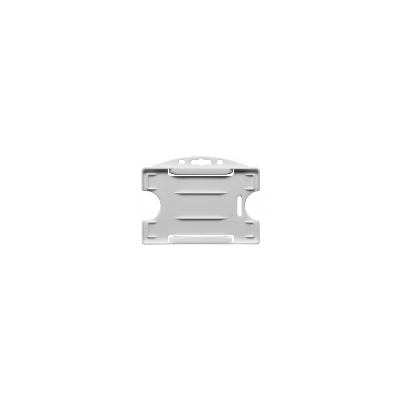 PBR1003-H8 - Porte badge rigide 1 face horizontal -  blanc - Cardalis