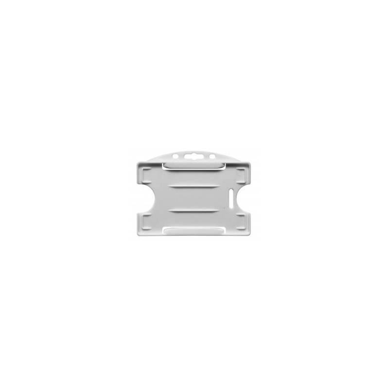 PBR1003-H8 - Porte badge rigide 1 face horizontal - blanc - Cardalis PBR1003-H8 - Porte badge rigide 1 face horizontal - blanc - Cardalis