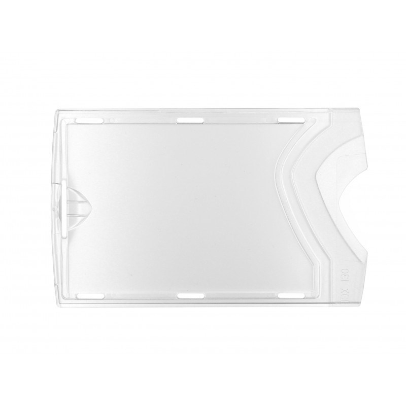 Porte-carte en plastique transparent, porte-carte d'identité, étui  transparent, porte-badge pour carte de