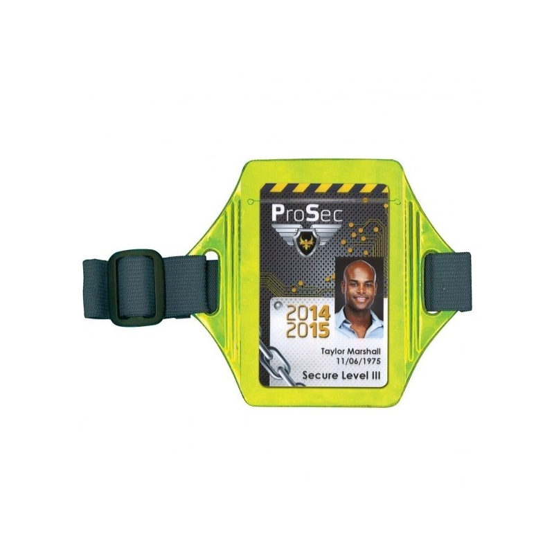 Porte-badge brassard Jaune Fluo - lot de 10 pièces - Cardalis Porte-badge brassard Jaune Fluo - lot de 10 pièces - Cardalis