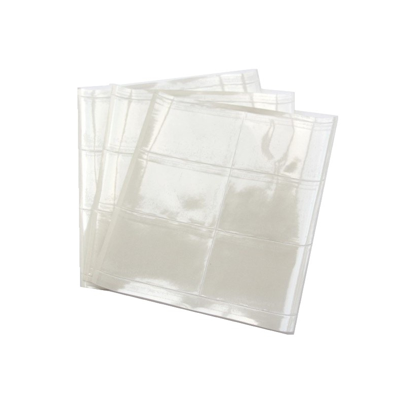 FEUILLES MAGNETIQUES DANS POCHETTES TRANSPARENTES EN PLASTIQUE