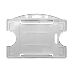 PBR1001-H0 - Porte-badge rigide 1 face -  translucide 86 x 54 mm