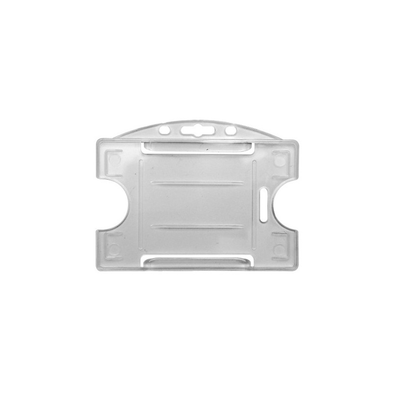 PBR1001-H0 - Porte-badge rigide 1 face -  translucide 86 x 54 mm