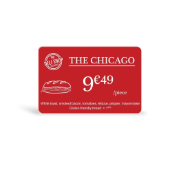 C4301 - Edikio cartes Rouges, 86x54mm, ép. 0,76mm, lot de 100