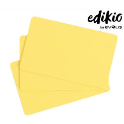 C4101 - Edikio cartes Jaunes -  86x54mm -  ép. 0 - 76 mm -  lot de 100