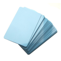 CTM-076-2 - Carte PVC bleu clair pour imprimantes à badges