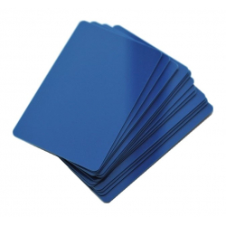 CTM-076-3 - Cartes PVC bleu marine pour imprimantes à badges