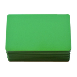 CTM-076-4 - Carte PVC colori vert pour création de badges - Cardalis