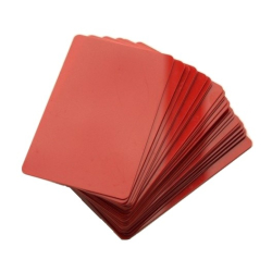 CTM-076-6 - Cartes PVC rouge pour imprimantes à badges - Cardalis