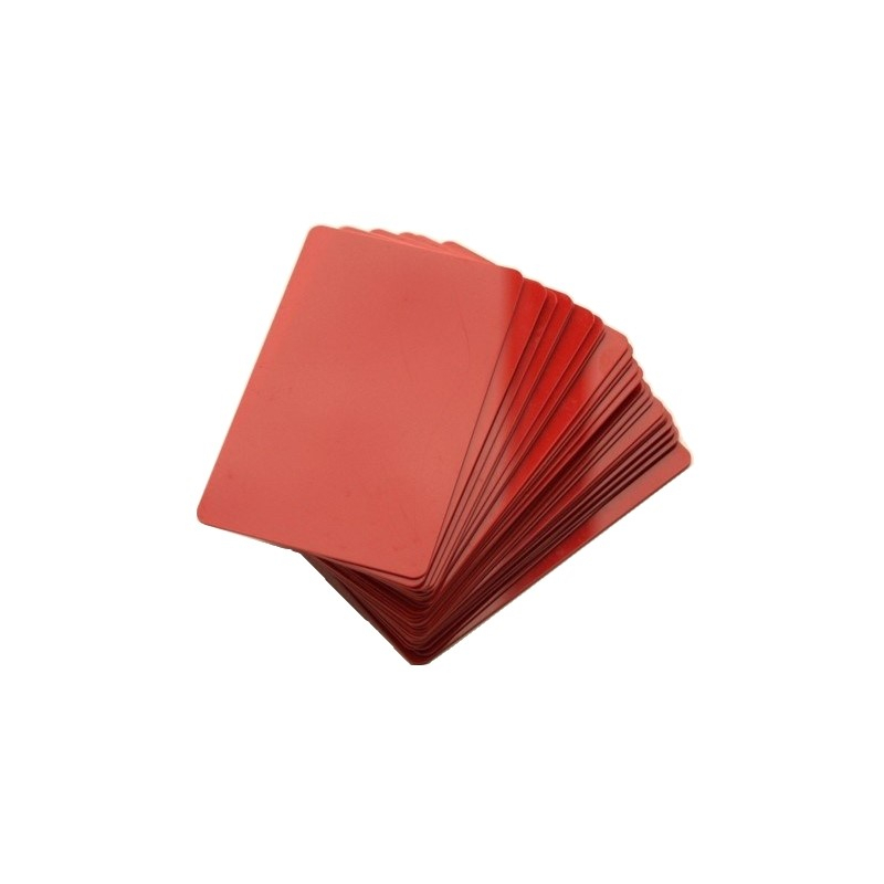 CTM-076-6 - Cartes PVC rouge pour imprimantes à badges - Cardalis CTM-076-6 - Cartes PVC rouge pour imprimantes à badges - Cardalis