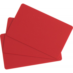 CTM-076-6 - Cartes PVC rouge pour imprimantes à badges - Cardalis