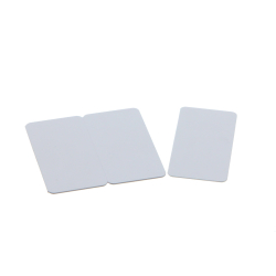 Cartes PVC sécables en 3, format 28,6x56mm, ép 0,76mm