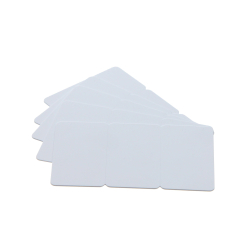 Cartes PVC sécables en 3, format 28,6x56mm, ép 0,76mm