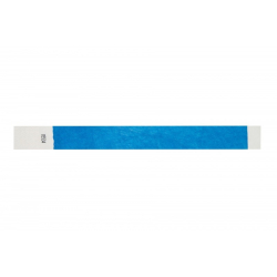 BRTYVEK19-1 Lot de 100 bracelets papier indéchirable Tyvek Bleu