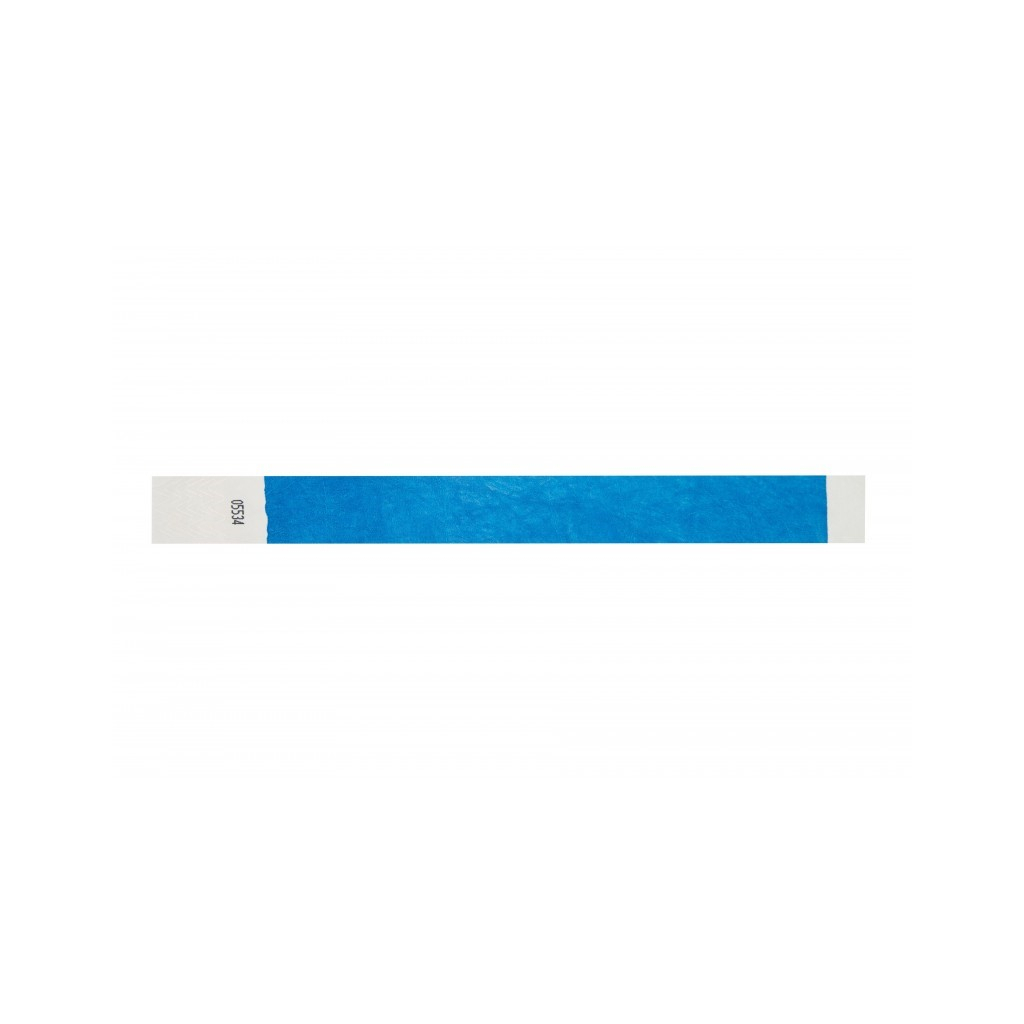 Lot De 1000 Bracelets Papier Événement - Étanches Et Imprimables - Couleur Bleu