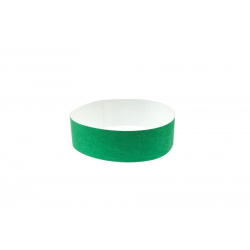 BRTYVEK19-4 Lot de 100 bracelets papier indéchirable Tyvek Vert