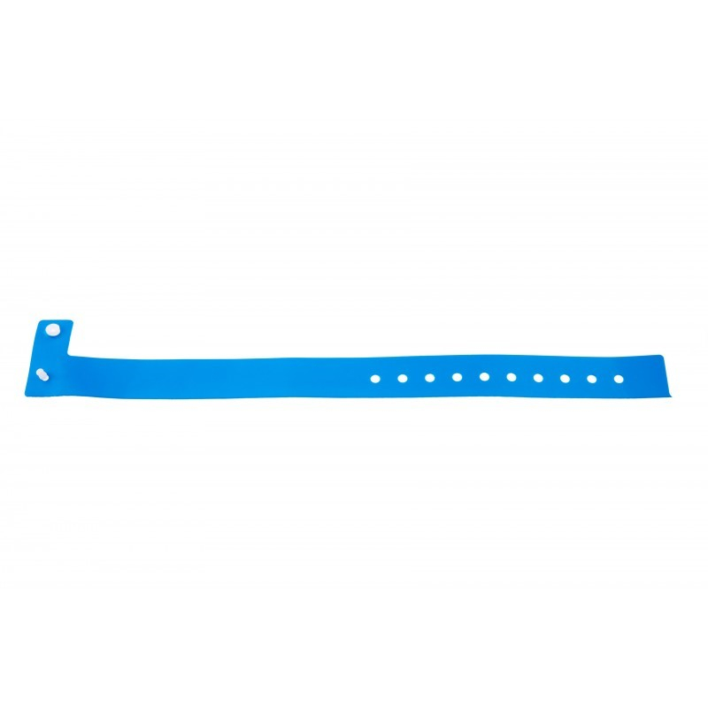 BRVINYLE-2 Lot 100 bracelets Vinyle type L, finition Mat - Bleu