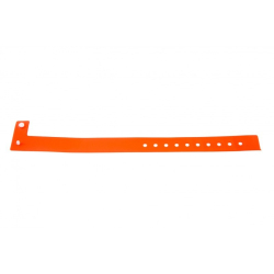 BRVINYLE-5 Lot 100 bracelets Vinyle type L - finition Mat - Orange
