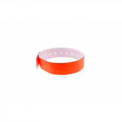BRVINYLE-5 Lot 100 bracelets Vinyle type L -  finition Mat - Orange