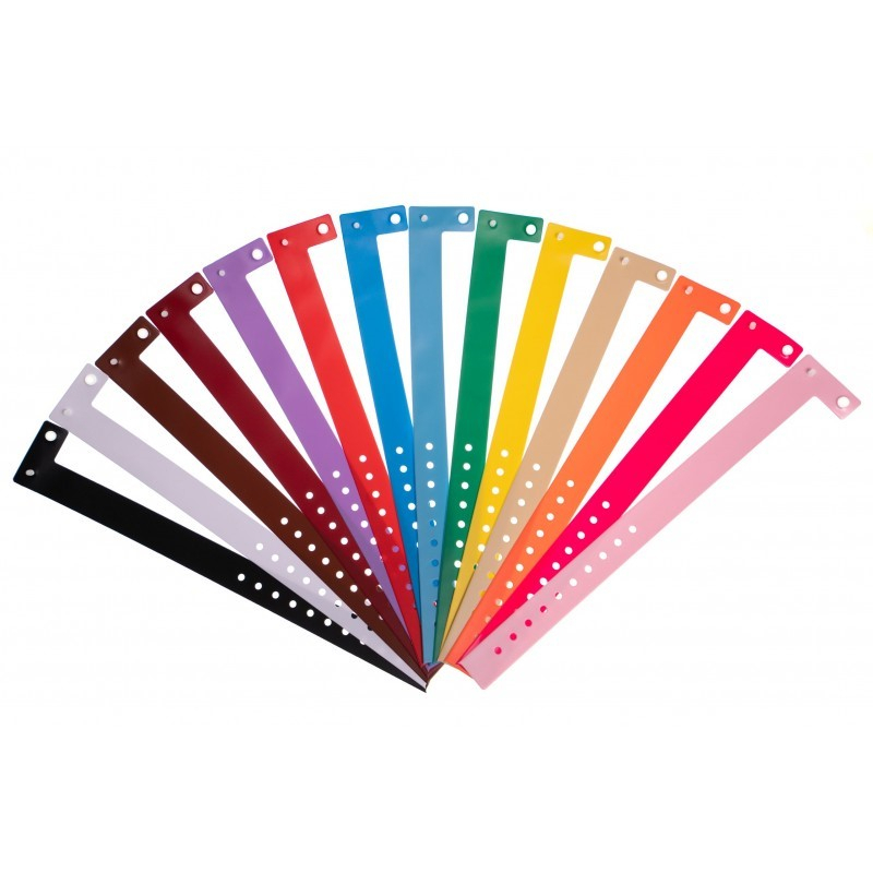 Bracelets D'identification Jetables Pour Patients - Lot De 100, En PVC étanche - Blanc, Taille 24,5x3,2 Cm - Pour Hôpitaux, événements - 4