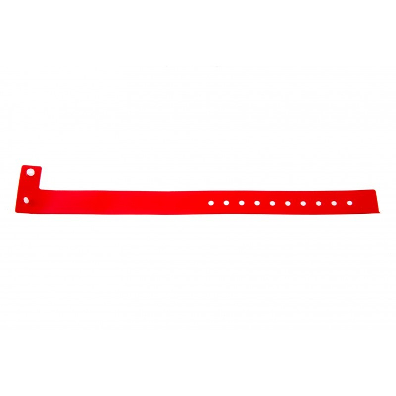BRVINYLE-5 Lot 100 bracelets Vinyle type L -  finition Mat - Rouge