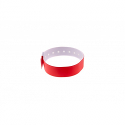 BRVINYLE-5 Lot 100 bracelets Vinyle type L, finition Mat - Rouge