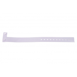 BRVINYLE-8 Lot 100 bracelets Vinyle type L - finition Mat - Blanc
