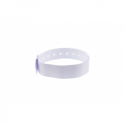 BRVINYLE-8 Lot 100 bracelets Vinyle type L -  finition Mat - Blanc