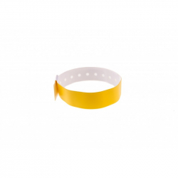 BRVINYLE-9 Lot 100 bracelets Vinyle type L -  finition Mat - Jaune