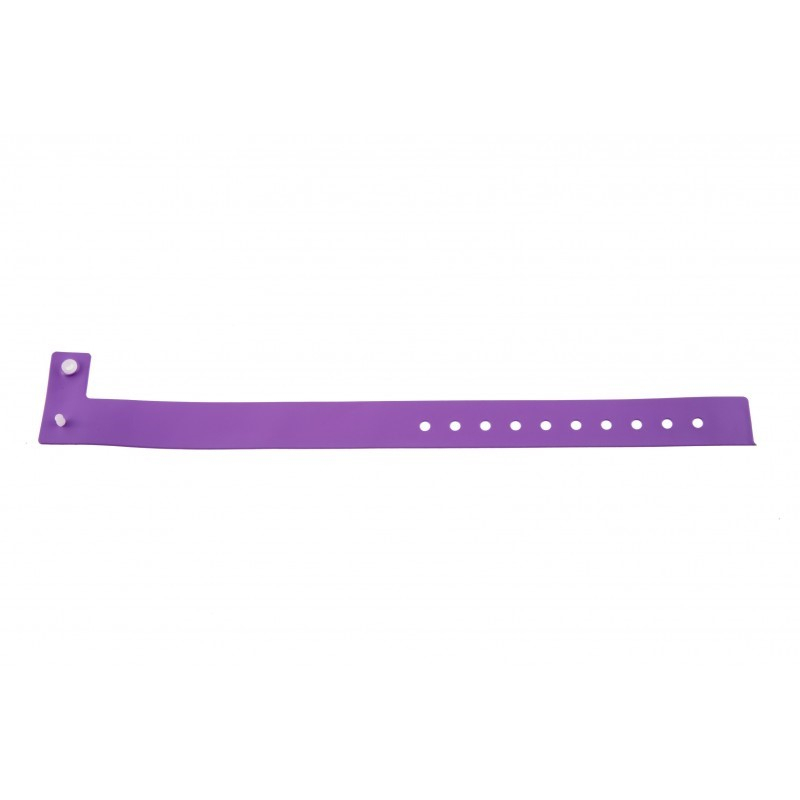 BRVINYLE-12 Lot 100 bracelets Vinyle type L -  finition Mat - Violet