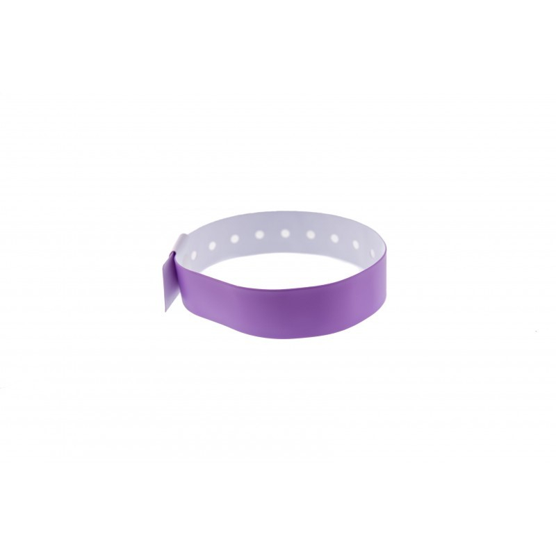 BRVINYLE-12 Lot 100 bracelets Vinyle type L -  finition Mat - Violet