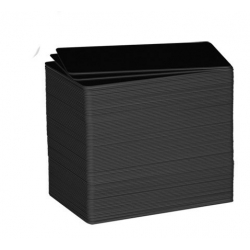 Cartes PVC imprimables Noires Mat - Evolis C8001