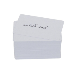 C4522 - Cartes PVC Evolis, épaisseur 0,50mm avec pavé d'écriture au verso