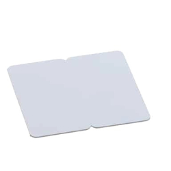 BICARTBLANC - Cartes PVC blanc sécables en 2 -  épaisseur 0 - 76mm