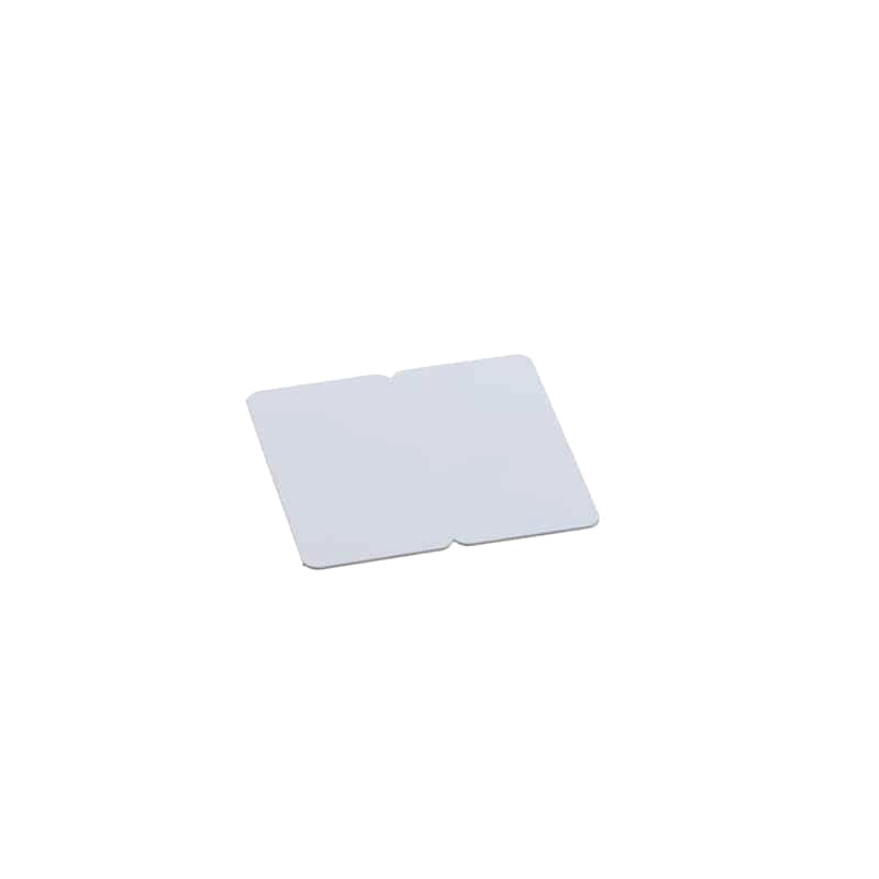 BICARTBLANC - Cartes PVC blanc sécables en 2, épaisseur 0,76mm