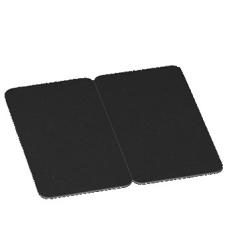 BICARTNOIR - Cartes PVC noir mat sécables en 2 - épaisseur 0 - 76mm